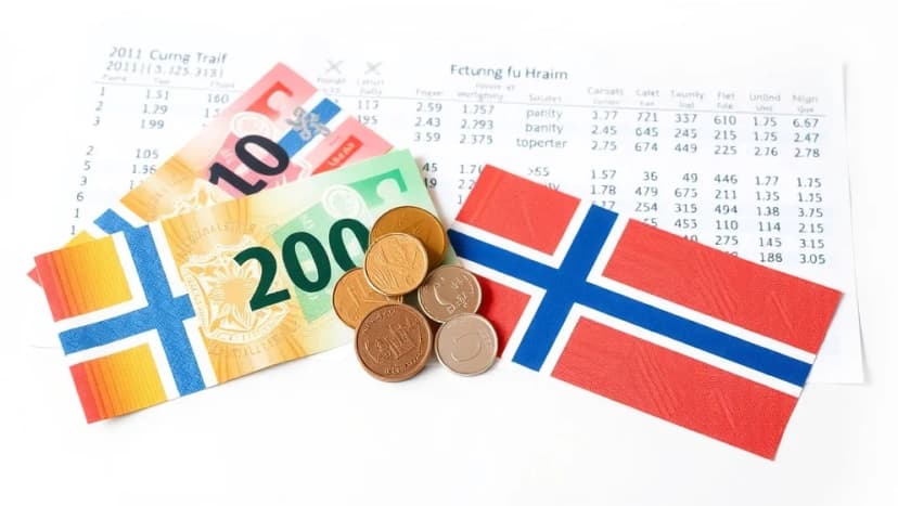 Byta norska kronor till svenska kronor