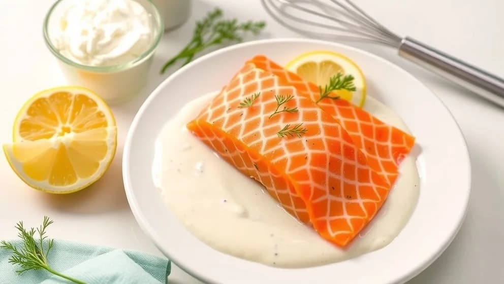 Kall sås till lax crème fraiche